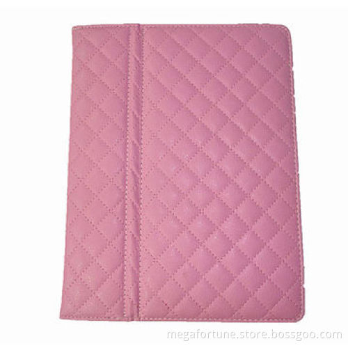 Synthetic leather cases for iPad 2/3/4, PU and pure PC shells on back